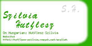 szilvia hutflesz business card